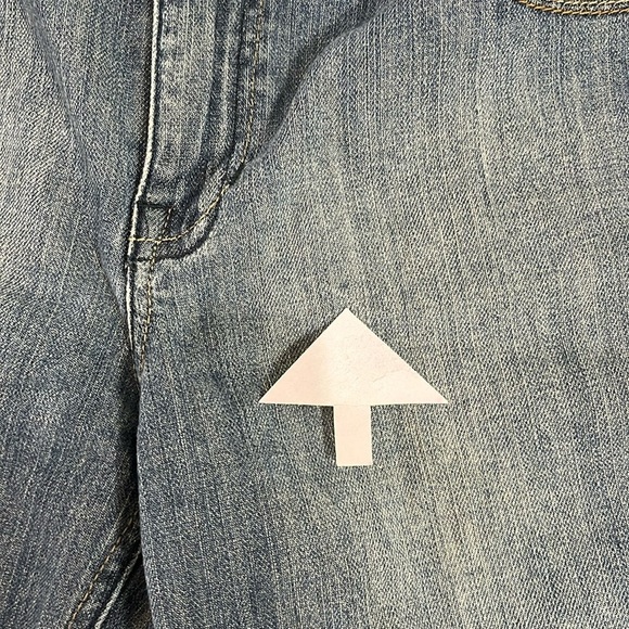 Z Cavaricci Blue Jean Bermuda Long Denim Distressed Jean Shorts Sz 6 Casual Y2K - Picture 3 of 16